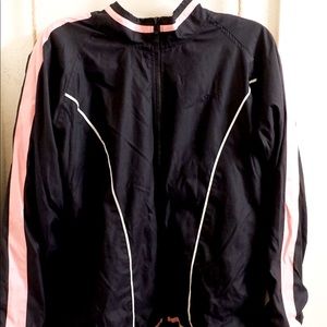 Black Pink Lightweight Windbreaker